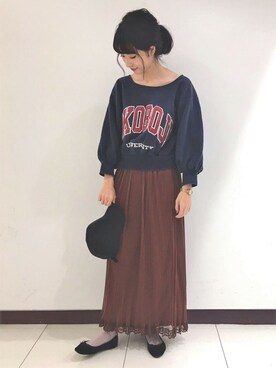 flowerさん（レディース・159cm）の秋コーディネート