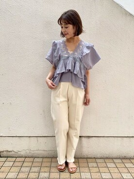 flowerさん（レディース・156cm）の夏コーディネート