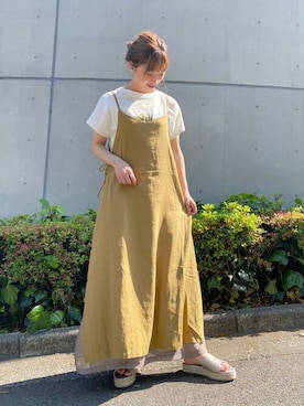 「グリッター」｜「アイテム（ワンピース/ドレス）」を使った、flowerさん（レディース・156cm）の春コーディネート