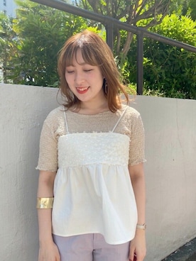 「flower」｜「アイテム（アクセサリー）」を使った、flowerさん（レディース・152cm）の夏コーディネート