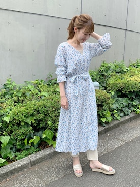ワンピースを使った 花柄ワンピース のコーディネート一覧 季節 6月 8月 Wear