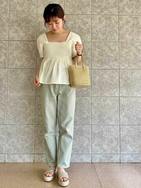 flowerさん（レディース・154cm）の夏コーディネート