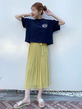 「flower」｜「アイテム（アクセサリー）」を使った、flowerさん（レディース・158cm）の夏コーディネート