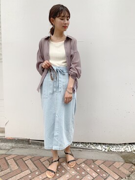 flowerさん（レディース・158cm）の夏コーディネート