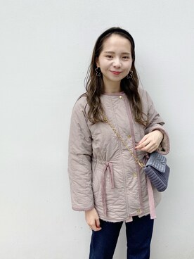 「flower（フラワー）のアイテム（ブルゾン）」を使った、flowerさん（レディース・160cm）の夏コーディネート