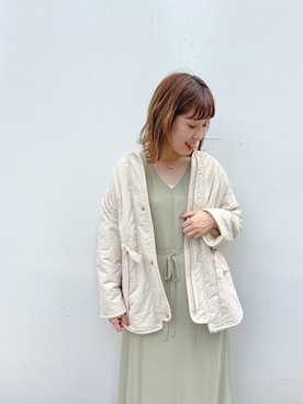 「flower」｜「アイテム（ブルゾン）」を使った、flowerさん（レディース・152cm）の秋コーディネート