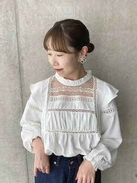 「flower」｜「アイテム（アクセサリー）」を使った、flowerさん（レディース・148cm）の夏コーディネート
