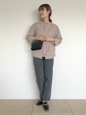 「flower（フラワー）のアイテム（ブルゾン）」を使った、flowerさん（レディース・169cm）の秋コーディネート