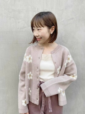「flower」｜「アイテム（アクセサリー）」を使った、flowerさん（レディース・148cm）の秋コーディネート