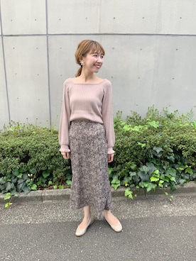 「flower」｜「アイテム（アクセサリー）」を使った、flowerさん（レディース・163cm）の秋コーディネート