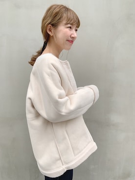 「おとなコーデ」｜「アイテム（ムートンコート）」を使った、flowerさん（レディース・160cm）の秋コーディネート