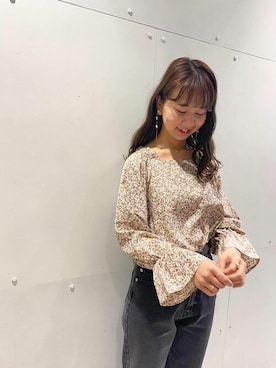 「flower」｜「アイテム（アクセサリー）」を使った、flowerさん（レディース・156cm）の冬コーディネート