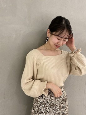 「flower」｜「アイテム（アクセサリー）」を使った、flowerさん（レディース・155cm）の冬コーディネート