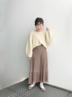 flowerさん（レディース・158cm）の冬コーディネート