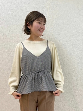 「flower」｜「アイテム（アクセサリー）」を使った、flowerさん（レディース・153cm）の冬コーディネート