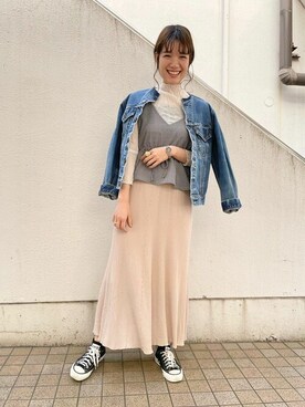 「ビスチェコーデ」｜flowerさん（レディース・169cm）の冬コーディネート