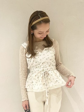 「マーガレット」｜flowerさん（レディース・160cm）の春コーディネート