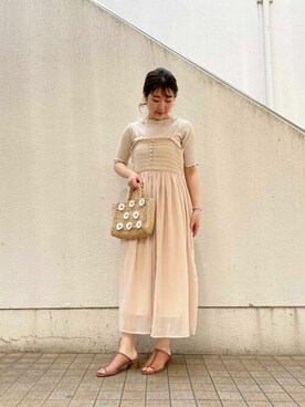 flowerさん（レディース・160cm）の春コーディネート