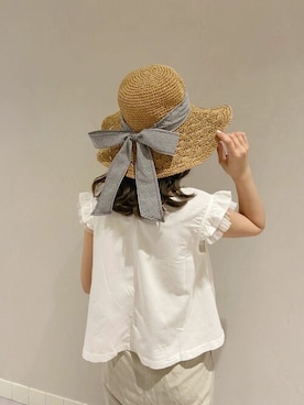 「flower」｜「アイテム（帽子）」を使った、flowerさん（レディース・160cm）の春コーディネート