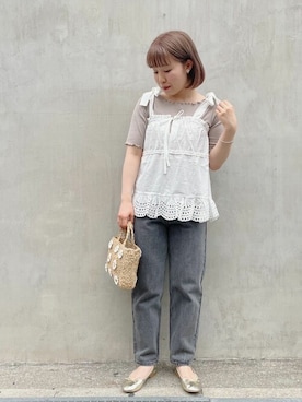 flowerさん（レディース・154cm）の春コーディネート