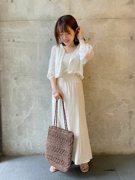 「flower」｜「アイテム（アクセサリー）」を使った、flowerさん（レディース・161cm）の夏コーディネート