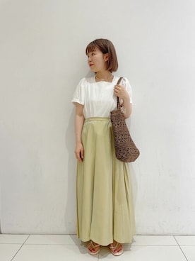 「flower」｜「アイテム（アクセサリー）」を使った、flowerさん（レディース・154cm）の夏コーディネート