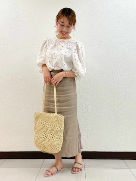 「flower」｜「アイテム（アクセサリー）」を使った、flowerさん（レディース・160cm）の夏コーディネート