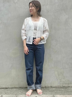 「flower」｜「アイテム（アクセサリー）」を使った、flowerさん（レディース・155cm）の夏コーディネート
