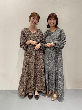 「flower」｜「アイテム（ワンピース/ドレス）」を使った、flowerさん（レディース・160cm）の秋コーディネート