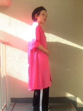 「FREAK'S STORE（フリークスストア）のアイテム（ハンチング/ベレー帽）」を使った、u_r_a_k_oさん（レディース・153cm）の夏コーディネート