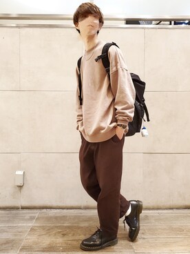 「Dr. Martens（ドクターマーチン）の【Dr.Martens / ドクターマーチン】 3 eye shoe（ドレスシューズ）」を使った、hopeさん（メンズ・168cm）の秋コーディネート
