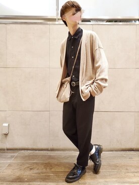 「Dr. Martens（ドクターマーチン）の【Dr.Martens / ドクターマーチン】 3 eye shoe（ドレスシューズ）」を使った、hopeさん（メンズ・168cm）の秋コーディネート