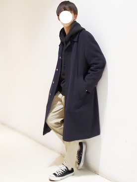「おとなコーデ」｜「アイテム（パーカー）」を使った、hopeさん（メンズ・168cm）の冬コーディネート