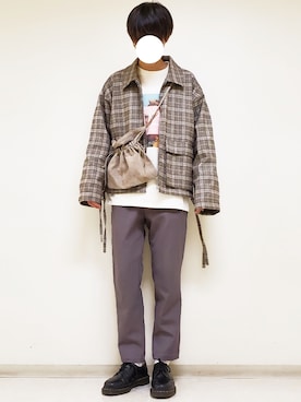 「Dr. Martens（ドクターマーチン）のアイテム（その他シューズ）」を使った、hopeさん（メンズ・168cm）の冬コーディネート