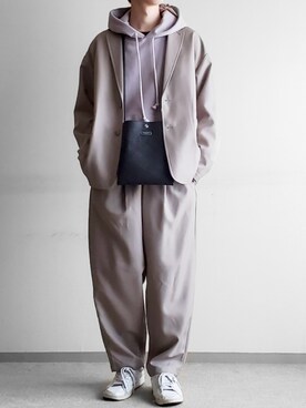 「FREAK'S STORE（フリークスストア）のアイテム（テーラードジャケット）」を使った、hopeさん（メンズ・168cm）の春コーディネート