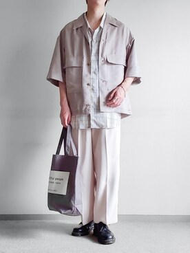 「リドム」｜「アイテム（バッグ）」を使った、hopeさん（メンズ・168cm）の夏コーディネート