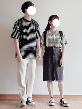 「JUNRED（ジュンレッド）のアイテム」を使った、hopeさん（レディース・149cm）の夏コーディネート