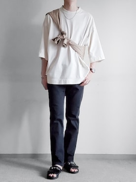 「BENCH（ベンチ）のアイテム（シューズ）」を使った、hopeさん（メンズ・168cm）の夏コーディネート