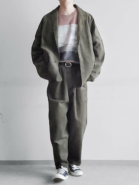 「antiqua（アンティカ）のアイテム（ジャケット/アウター）」を使った、hopeさん（メンズ・168cm）の秋コーディネート