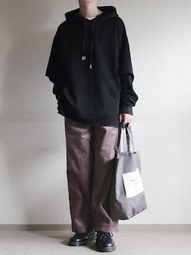 「CREARE LINO」｜「アイテム（バッグ）」を使った、hopeさん（メンズ・168cm）の秋コーディネート