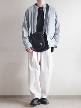 「U.S. POLO ASSN.（ユーエスポロアッスン）のアイテム（ショルダーバッグ）」を使った、hopeさん（メンズ・168cm）の秋コーディネート