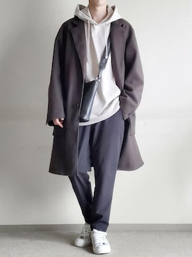 「TIGORA（ティゴラ）のアイテム（パンツ）」を使った、hopeさん（メンズ・168cm）の秋コーディネート