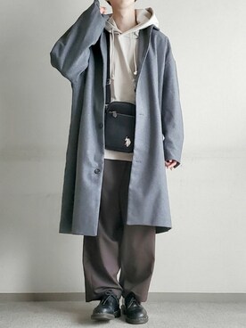 「ZIP FIVE（ジップファイブ）のアイテム（チェスターコート）」を使った、hopeさん（メンズ・168cm）の冬コーディネート