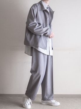 「remer（リメール）のアイテム（ブルゾン）」を使った、hopeさん（メンズ・168cm）の冬コーディネート