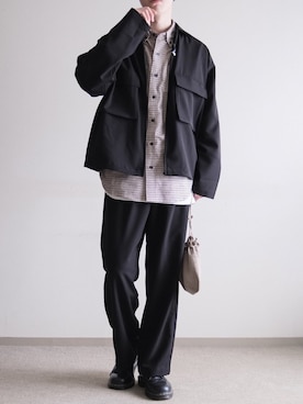「SonnyLabel」｜「アイテム（セットアップ）」を使った、hopeさん（メンズ・168cm）の春コーディネート
