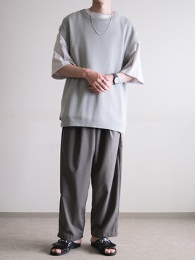 「BENCH（ベンチ）のアイテム（シューズ）」を使った、hopeさん（メンズ・168cm）の夏コーディネート