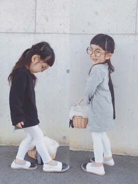 「OLD NAVY（オールドネイビー）のアイテム（その他シューズ）」を使った、* 𝚝𝚘𝚛𝚒𝚌𝚘𝚝*さん（キッズ・90cm）の春コーディネート