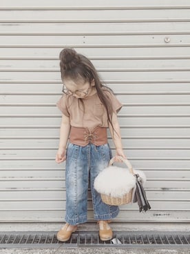 「OLD NAVY（オールドネイビー）のアイテム」を使った、* 𝚝𝚘𝚛𝚒𝚌𝚘𝚝*さん（キッズ・100cm）の春コーディネート
