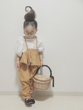 「レースアップシューズ」｜「アイテム（チュニック）」を使った、* 𝚝𝚘𝚛𝚒𝚌𝚘𝚝*さん（キッズ・100cm）の夏コーディネート