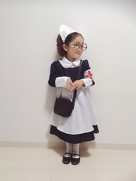 「H&M（エイチ・アンド・エム）のアイテム（バレエシューズ）」を使った、* 𝚝𝚘𝚛𝚒𝚌𝚘𝚝*さん（キッズ・100cm）の秋コーディネート